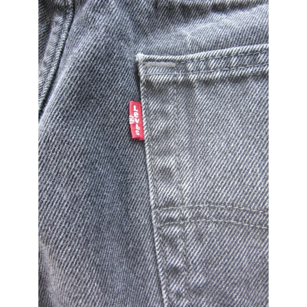 Levis 505 Jeans Mens 32x29 (Tag 34x32) Straight Leg Black Fly Zipper